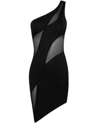 OW Collection - Curve Mesh Mini Dress - Lyst