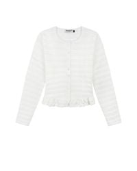 Rave on Trend - Pointelle Cardigan - Lyst