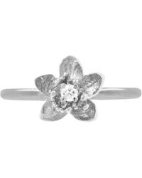 Lee Renee - Diamond Cherry Blossom Ring - Lyst