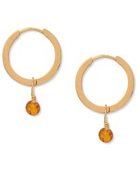 A Weathered Penny - Amber Hoops - Lyst