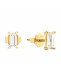 Esterah - Baguette Studs - Lyst