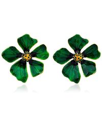 Milou Jewelry - Wild Rose Flower Earrings - Lyst
