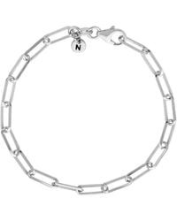 Nellou Jewellery - Triangular Paperclip Bracelet Sterling - Lyst