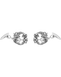 Lee Renee - Rose Halo Cufflinks Silver - Lyst