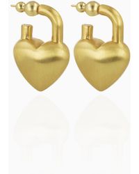 LOTT.gioielli - Heart Lock Earring S - Lyst