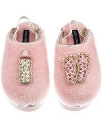 Laines London - Flatform Cloud Closed Toe Slippers With New Baby Girl Brooches - Lyst