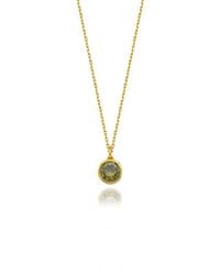 LINYA JEWELLERY - Cosmic Chain Zodiac Necklace Light Birthstone - Lyst