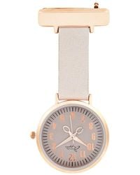 Bermuda Watch Company - Annie Apple/ Leather Nurse Fob Watch Numeral Dial - Lyst