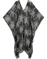 Coco Riko Ibiza - Neutrals Johanna Maxi Kaftan Mono Palm - Lyst