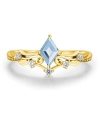 Azura Jewelry New York - Victorian Lace Sky Topaz Ring Vermeil - Lyst