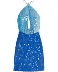 Herfetch - Aquamarine Mini Dress - Lyst