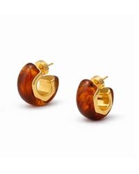Hye Jane Jewelry - Rae Tortoise Resin Hoop - Lyst