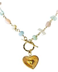 Lexi Jewelry - Heart & Toggle Sweet Pastels Necklace - Lyst