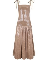 Amy Lynn - Neutrals Alexa Champagne Sequin Puffball Dress - Lyst