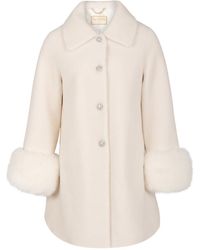Santinni - Fairytale Wool Faux Fur Teddy Coat - Lyst