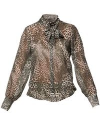 Helen Mcalinden - Anastasia Leopard Print Blouse - Lyst