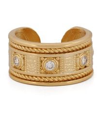 Ebru Jewelry - Mystic Queen Diamond Cuff Ring - Lyst