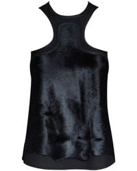 Hedare - Kass Hairy Leather Top - Lyst