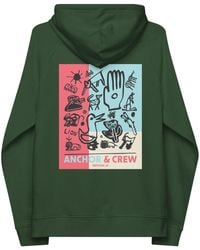 Anchor and Crew - Burgundy One Moon Safari Editions Organic Cotton Hoodie - Lyst