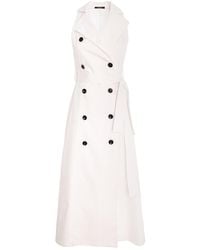 AVENUE No.29 - Poplin Midi Trench Dress - Lyst