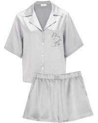 Manitu - Remington Silk Short Pajama Set - Lyst