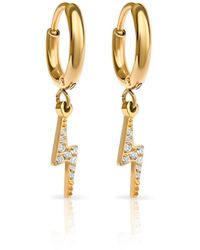 Evie Jewelry - Sprint Huggie Hoop Waterproof Earrings - Lyst