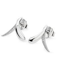 Lucy Quartermaine - Solid Sterling Sycamore Kiss Studs - Lyst
