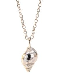 Dainty London - Large Periwinkle Seashell Necklace - Lyst