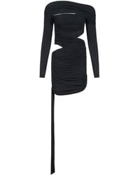 Egyptian Blue - Faux Wrap Dress - Lyst