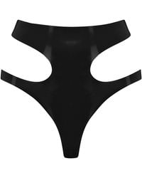 Elissa Poppy - Latex Cut Out Thong - Lyst