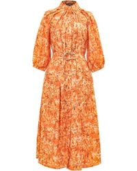 Smart and Joy - Camouflage Print Shirt Dress - Lyst