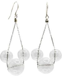 Laura Daili - Neutrals Mickey – Blown Glass Bubble Earrings - Lyst