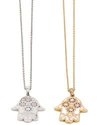 Ebru Jewelry - Pure Love Hamsa Necklace - Lyst