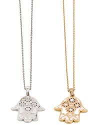 Ebru Jewelry - Pure Love Hamsa Necklace - Lyst