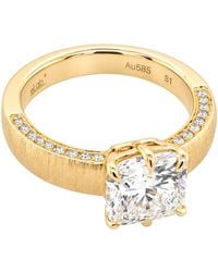 Artisan - 14K Lab Grown Diamond Princess Cut Statement Ring - Lyst