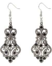 Caramel Vintage Jewellery - Vintage Plated Lilibeth Earrings - Lyst