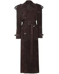 Madeleine Simon Studio - Godiva Chocolate Suede Trench Coat - Lyst