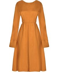Sarvin - Mustard Dress - Lyst