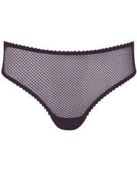 Daily Underwear - Brazilian Panties Plum - Lyst
