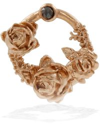 Lee Renee - Rose Diamond Rose Halo Lapel Pin Rose - Lyst