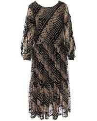 Silvia Serban - Ruffles Dress With Detachable Sleeves - Lyst
