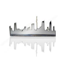 Laura Daili - Cityscape Mirror Brooche — Urban Reflections - Lyst