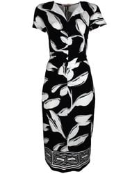 Lalipop Design - And Knitted Stretch Viscose Midi Dress - Lyst