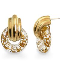 Gold & Honey - Donut Door Knocker Earrings - Lyst