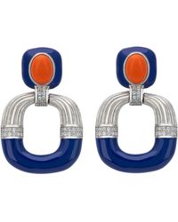 LÁTELITA London - Deco Darling Drop Earrings Enamel - Lyst