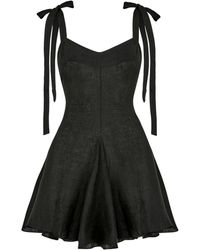 Sanctumum - Kaya Mini Linen Dress - Lyst