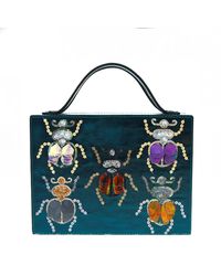 Simitri - Bejeweled Beetle Briefcase Bag - Lyst