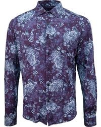 lords of harlech - Sherlock Roma Floral Tailored Merino Shirt - Lyst
