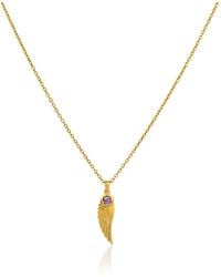 Moon London - Angel Wing Amethyst Necklace - Lyst