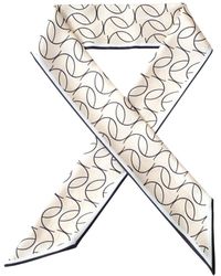 Ana Maison - Sophisticated Line Work Twilly Scarf - Lyst